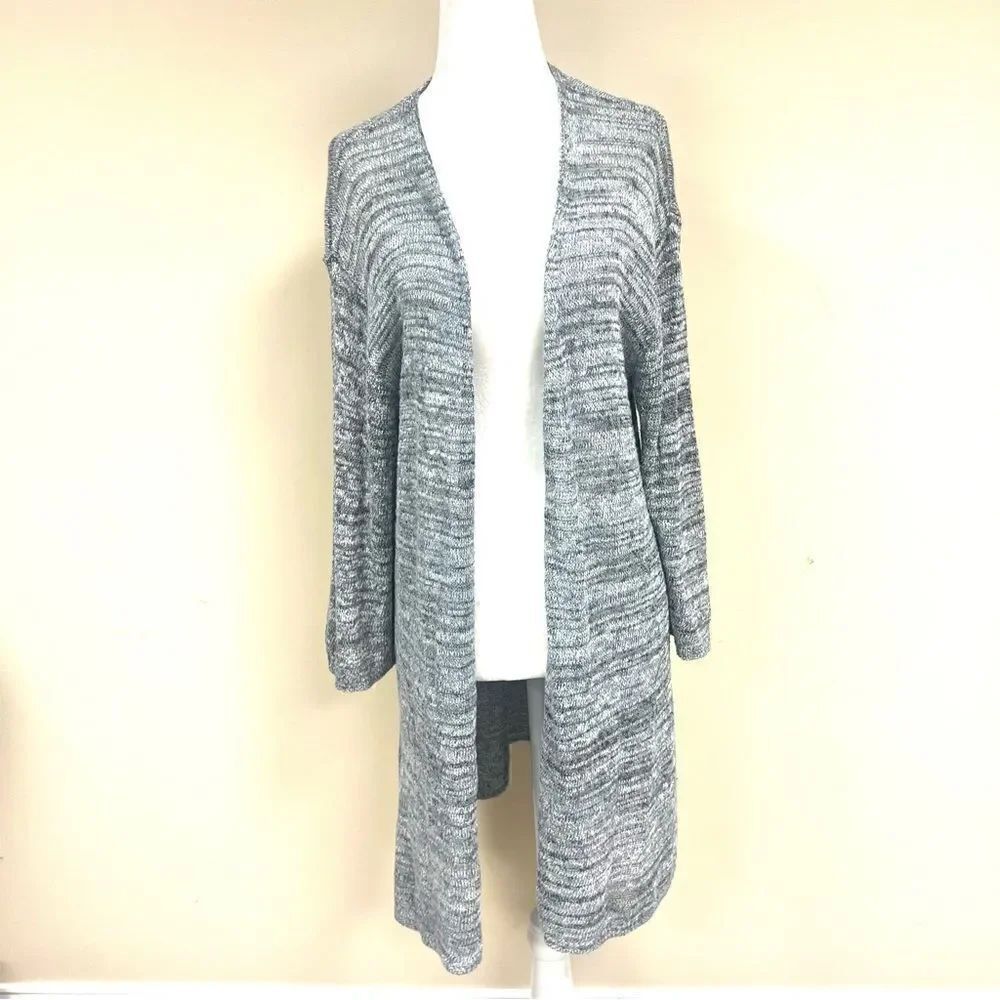 J Jill long lightweight cotton blend cardigan. Sz L